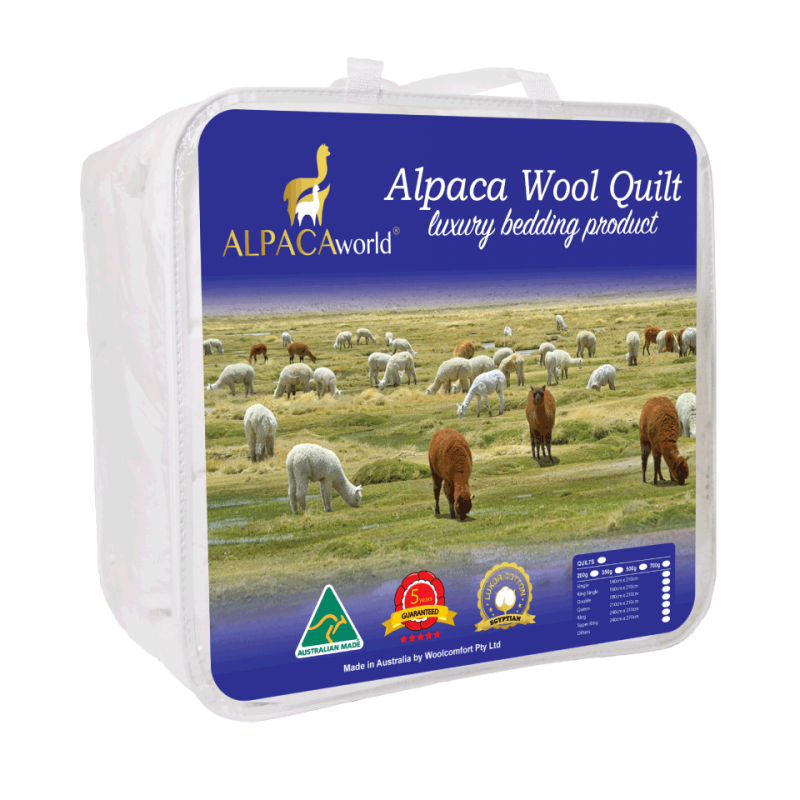 Premium Alpaca and Wool Quilt - Doona | 500GSM Winter Warmth | Made in Australia | 5 Sizes