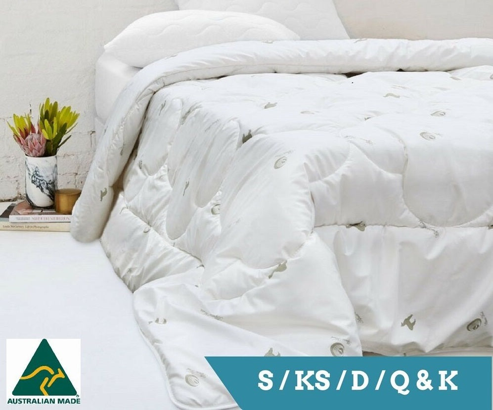 Premium Alpaca and Wool Quilt - Doona | 500GSM Winter Warmth | Made in Australia | 5 Sizes