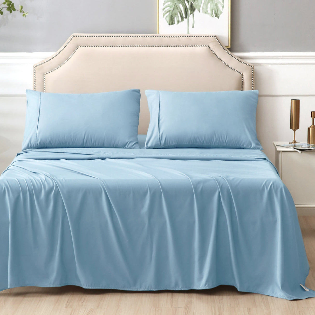 Kingdom 225TC Cotton Percale Cooling Sheet Set