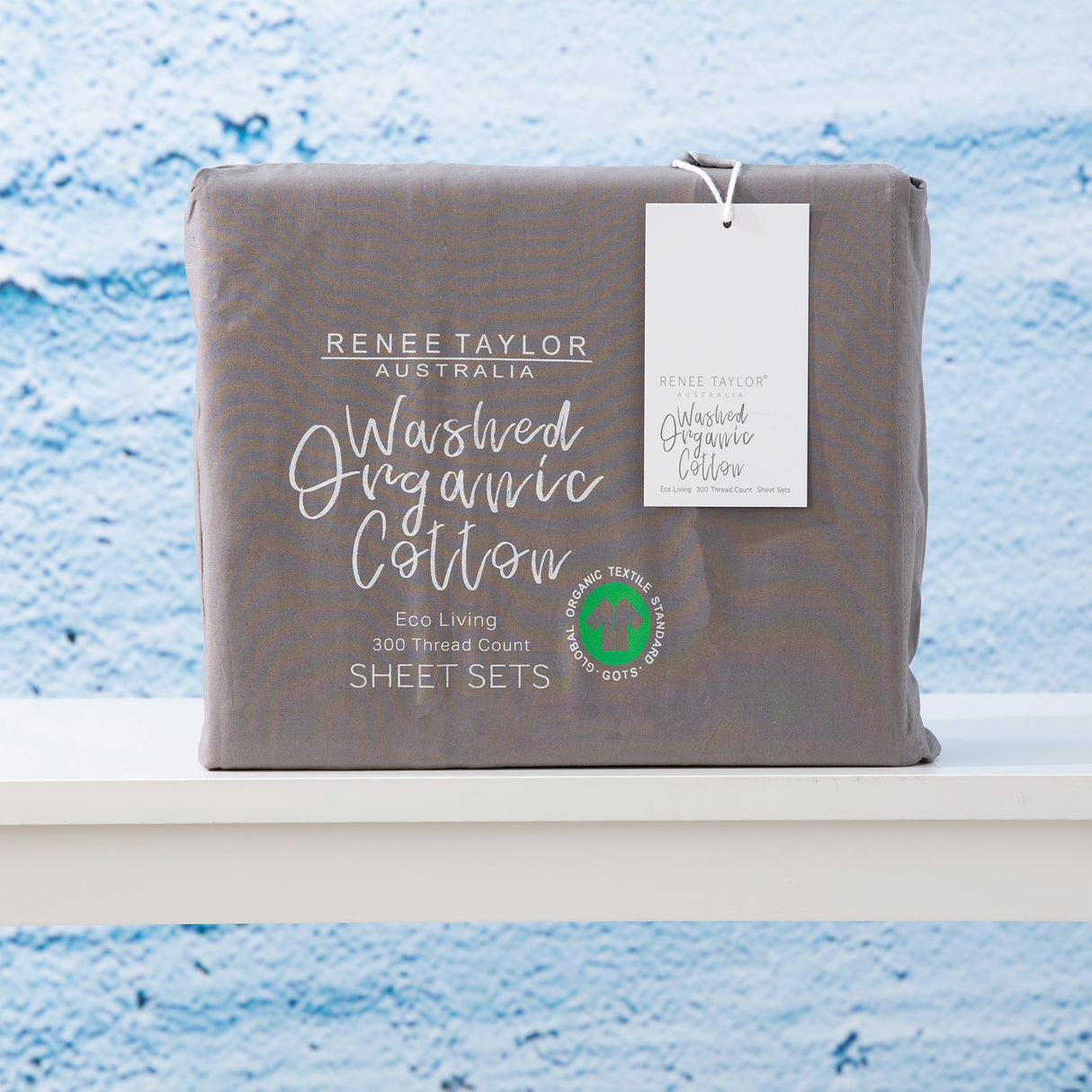 300TC 100 % Certified Organic Cotton Sheet Set by Renee Taylor | Premium Cotton Sheets