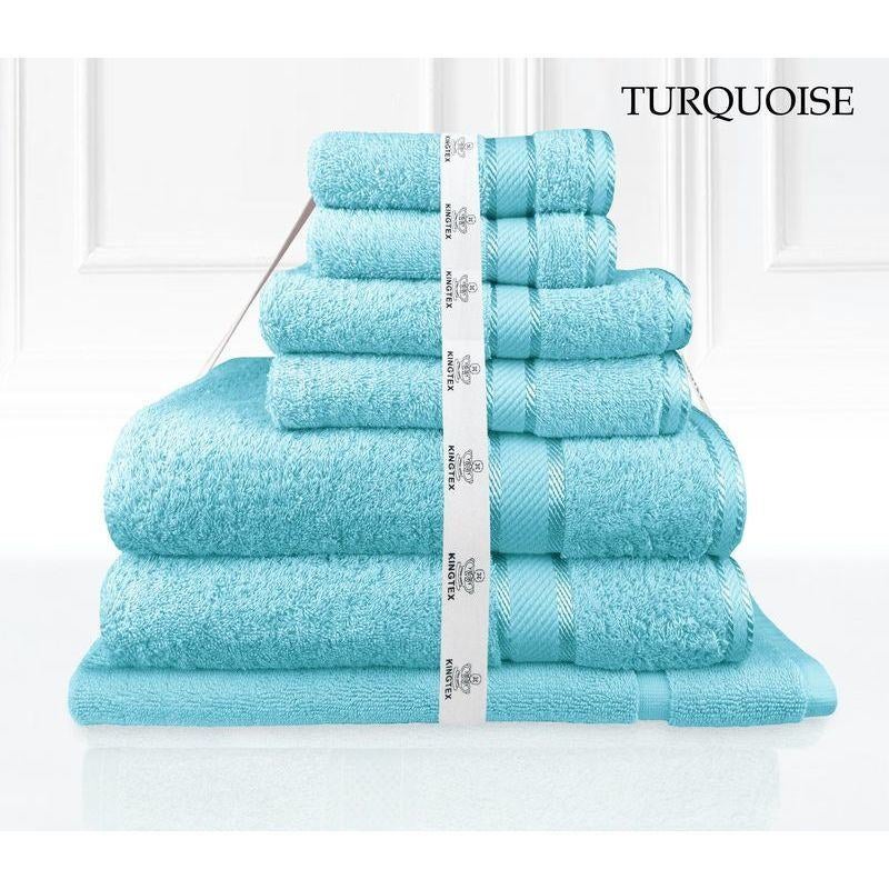 Luxury Kingtex 100% Supreme Cotton Towel Set | 100% Cotton Bath Towel Set | 2 Size Sets - 28 Colours