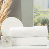 Extra Large 100% Cotton 650 GSM Ribbed Bath Sheet by Renee Taylor