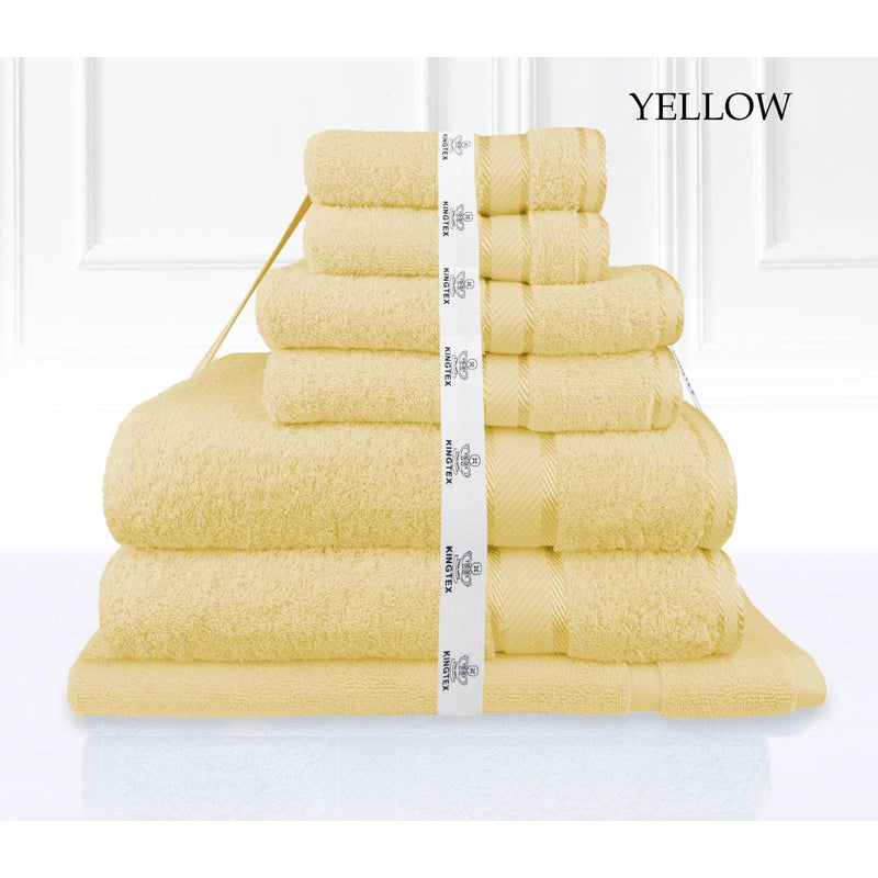 Luxury Kingtex 100% Supreme Cotton Towel Set | 100% Cotton Bath Towel Set | 2 Size Sets - 28 Colours